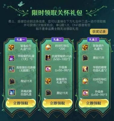 dnf2021生日有什么奖励？-dnf关怀礼包