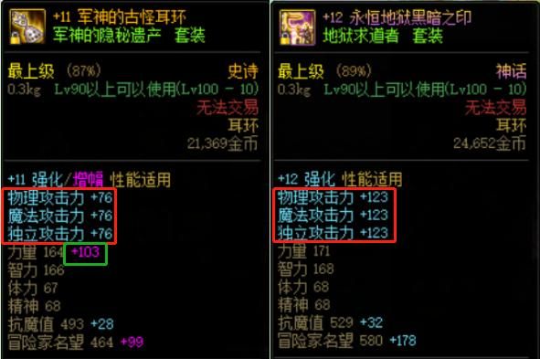 耳环红12好还是白13好？-dnf耳环有哪些