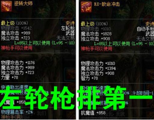 dnf枪炮走什么属强好带什么武器最好？-dnf史诗手炮大全