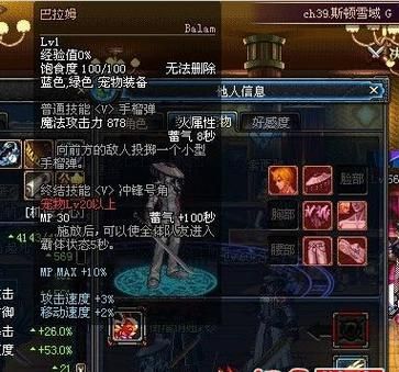 可以交易的宠物？-dnf巴拉姆图片